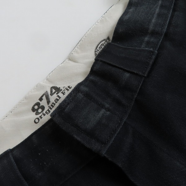 実際に弊社で買取させて頂いたDickies/ディッキーズ 874オリジナルフィット ワークパンツ/ブラック W30 L30の画像 7枚目