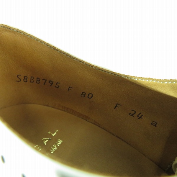 実際に弊社で買取させて頂いたREGAL/リーガル ウイングチップヒールパンプス F80F/24.0の画像 5枚目