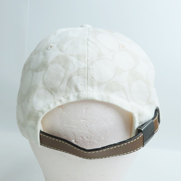 実際に弊社で買取させて頂いたCOACH/コーチ シグネチャー キャップ/帽子 68403の画像 3枚目