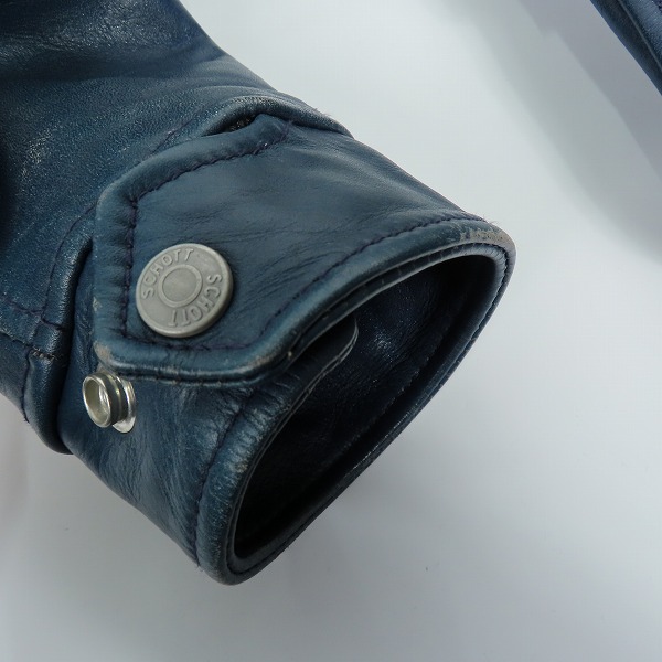 実際に弊社で買取させて頂いたSchott/ショット クラッシック トラック レザー ジャケット 3131018 /Mの画像 6枚目