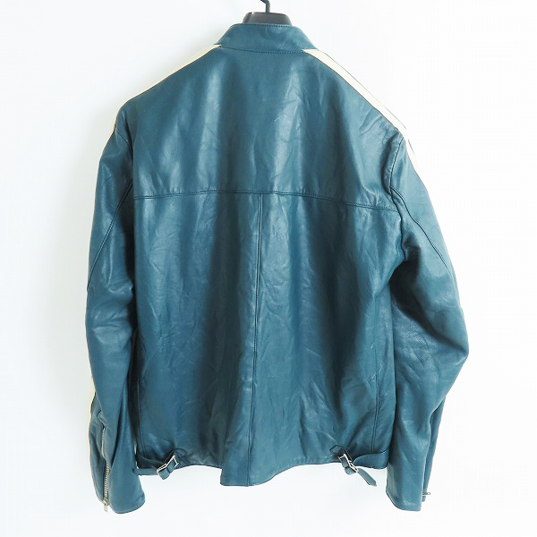 実際に弊社で買取させて頂いたHYSTERIC GLAMOUR/ヒステリックグラマー 2ライン シングルレザージャケット/02203LB02/Mの画像 1枚目