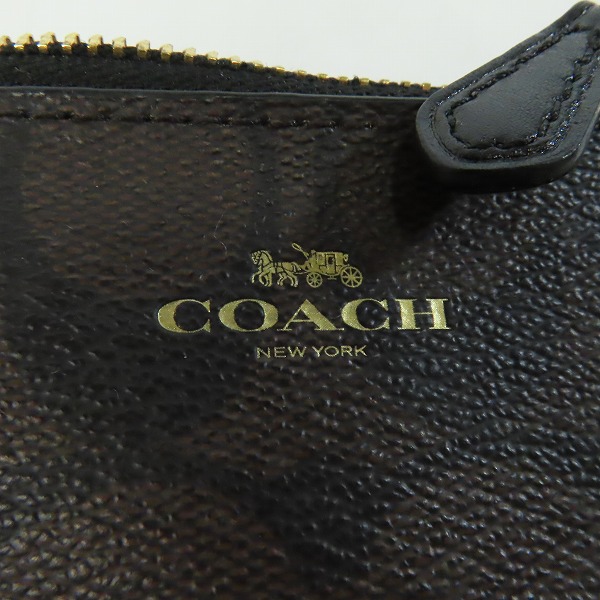 実際に弊社で買取させて頂いたCOACH/コーチ シグネチャー カード/コインケース F16107の画像 4枚目