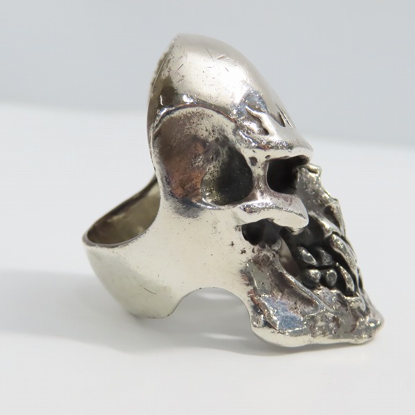 実際に弊社で買取させて頂いたCRAZY PIG/クレイジーピッグ PSYCHO S.O.B. SKULL RING サイコソブスカル リング 22-23号の画像 3枚目