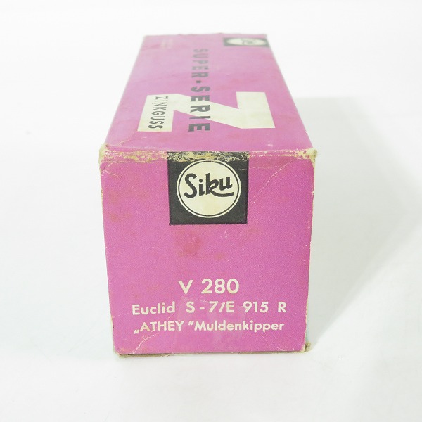 実際に弊社で買取させて頂いたSiku/ジク SUPER-SERIE ZINKGUSS ドイツ製 V280 Euclid S-7/E 915 R ATHEY Muldenkipper ダンプカー ミニカーの画像 8枚目