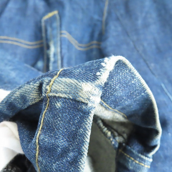 実際に弊社で買取させて頂いたHUGO BOSS/ヒューゴボス インディゴ デニムジャケット US/40Rの画像 7枚目