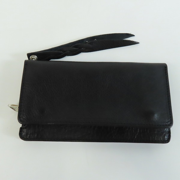 実際に弊社で買取させて頂いたCALEE/キャリー レザーストラップ付き 2つ折り財布