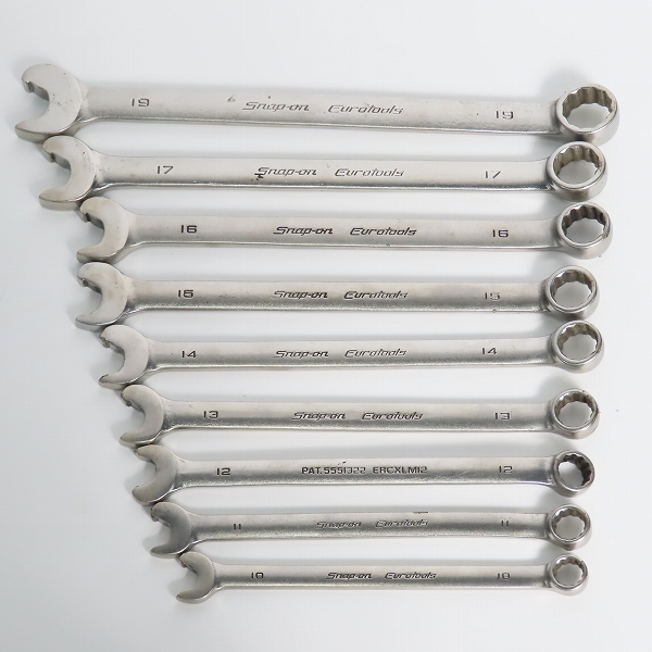 実際に弊社で買取させて頂いたSnap-on Eurotools/スナップオン コンビネーションレンチ  ERCXLM19/17～10  9点セット