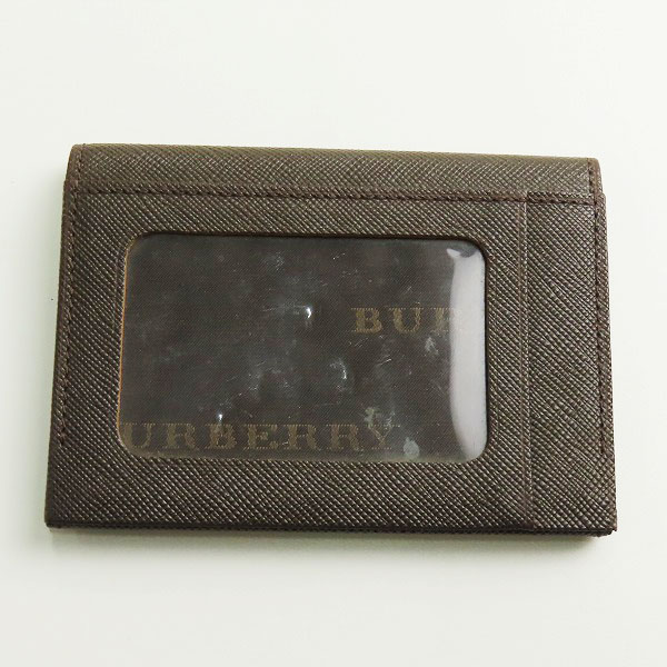 実際に弊社で買取させて頂いたBURBERRY/バーバリー レザー 二つ折り カードケース/パスケース の画像 1枚目