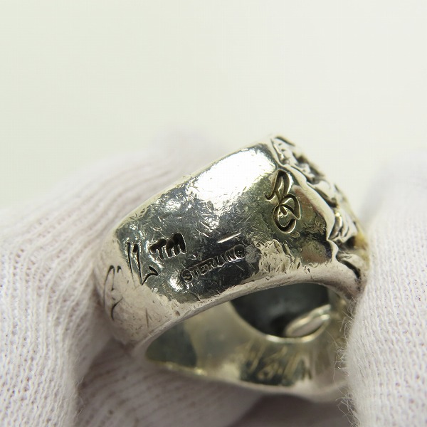 実際に弊社で買取させて頂いたBWL/ Bill Wall Leather/ビルウォールレザー ライオンヘッド リング シルバーリング 20.5-21.5号の画像 8枚目