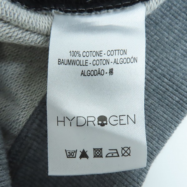 実際に弊社で買取させて頂いたHYDROGEN/ハイドロゲン スカル/スター プリントデザイン ブルゾン/ジップアップスウェット Lの画像 3枚目