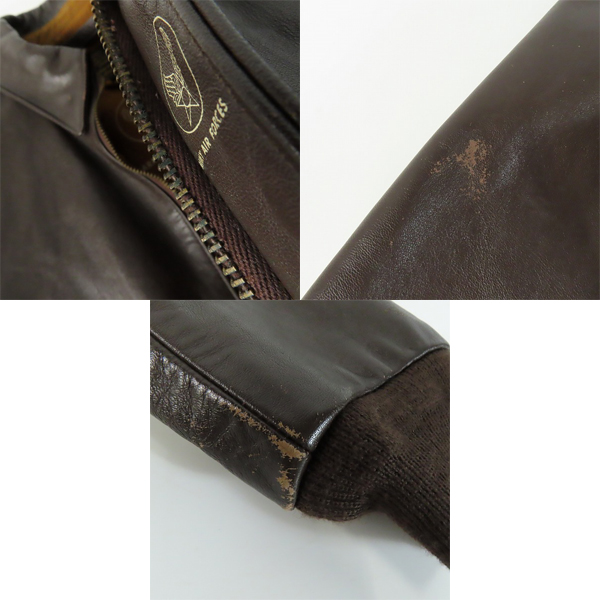 実際に弊社で買取させて頂いたBUZZ RICKSON'S/バズリクソンズ A-2 フライトジャケット 30-1415 ダークブラウン/40の画像 8枚目