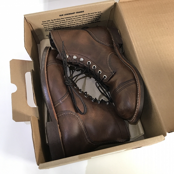 実際に弊社で買取させて頂いたRED WING/レッドウィング IRON RANGER/アイアン レンジャー ワークブーツ 8111/7.5の画像 8枚目