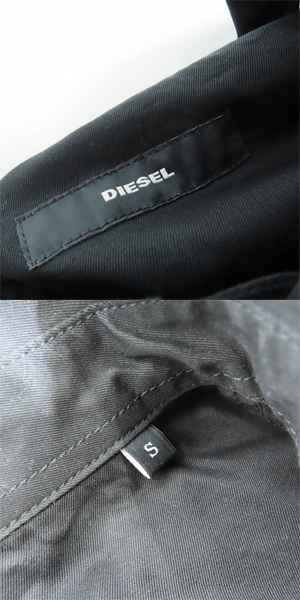 実際に弊社で買取させて頂いたDIESEL/ディーゼル フェイクレイヤード 異素材MIX シャツジャケット Sの画像 2枚目