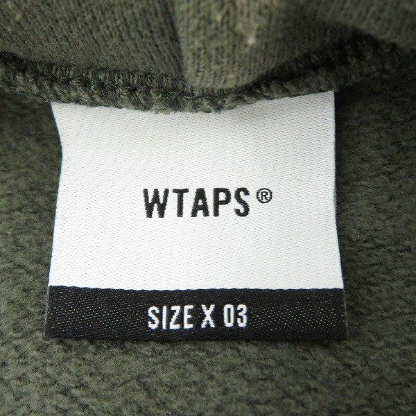 実際に弊社で買取させて頂いたWTAPS/ダブルタップス 19AW SIDE EFFECT PULLOVER HOODIE/パーカー/03の画像 2枚目