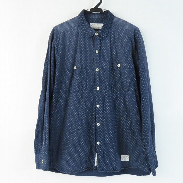 実際に弊社で買取させて頂いたNEIGHBORHOOD/ネイバーフッド  CLASSIC DOT C-SHIRT.LS ドット柄 長袖シャツ 161MYNH-SHM03 /XL