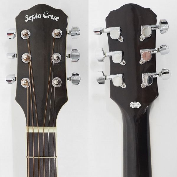 実際に弊社で買取させて頂いた★Sepia Crue/セピアクルー EAW-200/BKS エレアコ/アコースティックギター/アコギの画像 2枚目