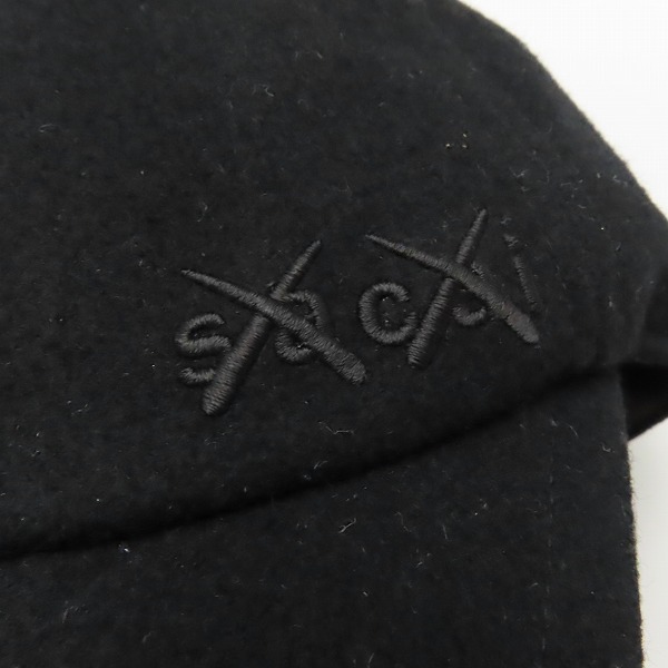 実際に弊社で買取させて頂いたsacai×KAWS/サカイ×カウズ 刺繍 Melton cap/メルトンキャップ 21-0289S/1の画像 7枚目