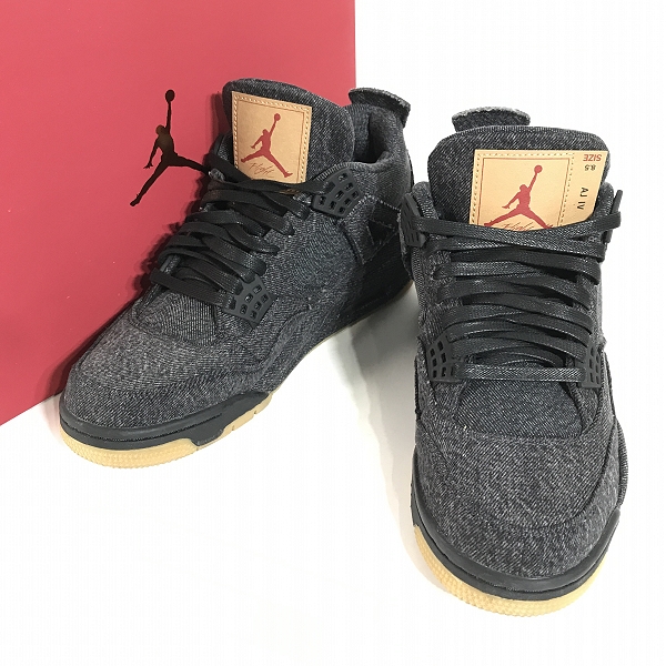 実際に弊社で買取させて頂いたNIKE×LEVIS/ナイキ×リーバイス AIR JORDAN 4 RETRO NRG/エアジョーダン4 ブラックデニム AO2571-001/26.5