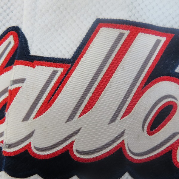 実際に弊社で買取させて頂いたZETT×BEAMS/ゼット×ビームス NPBマーク 東京ヤクルトスワローズ ホーム ユニフォーム #19 石川雅規/Oの画像 8枚目