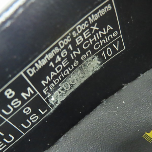 実際に弊社で買取させて頂いたDr.Martens/ドクターマーチン 1461 BEX 3EYE BOOTS/3ホール ブーツ/シューズ 21084001/UK7の画像 6枚目