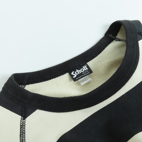 実際に弊社で買取させて頂いたSchott/ショット ボーダー スウェットシャツ トレーナー/Mの画像 4枚目