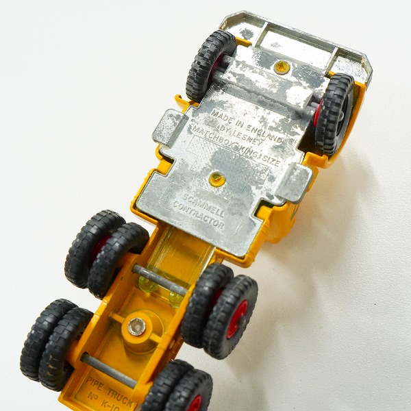 実際に弊社で買取させて頂いたMATCHBOX/マッチボックス K-10 KING SIZE PIPE TRUCK/パイプトラック ミニカーの画像 6枚目