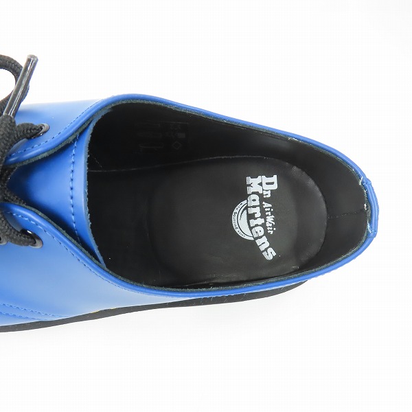 実際に弊社で買取させて頂いたDr.Martens/ドクターマーチン 3EYE BOOTS/3ホール ブーツ ブルー 1461/UK7の画像 4枚目