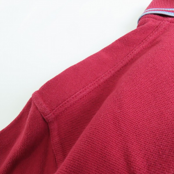 実際に弊社で買取させて頂いたFRED PERRY/フレッドペリー 半袖ポロシャツ レッド/40の画像 8枚目