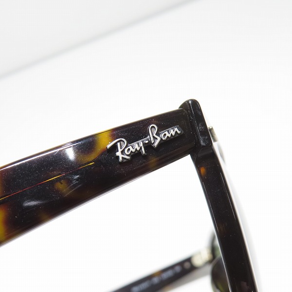 実際に弊社で買取させて頂いたRay-Ban/レイバン WAYFARER/ウェイファーラーサングラス/アイウェア RB2140-F 902の画像 7枚目