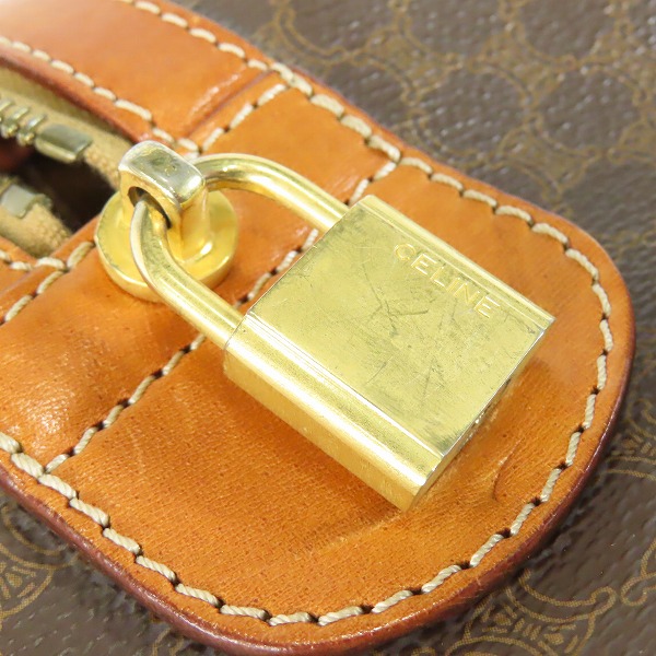 実際に弊社で買取させて頂いたCELINE/セリーヌ マカダム柄 ヴィンテージ ボストン ハンドバッグ M12の画像 6枚目