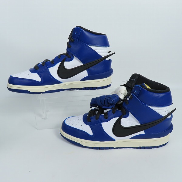 実際に弊社で買取させて頂いた【未使用】NIKE×AMBUSH/ナイキ×アンブッシュ DUNK HIGH DEEP ROYAL ダンクハイ ディープロイヤル CU7544-400 /26.5の画像 3枚目