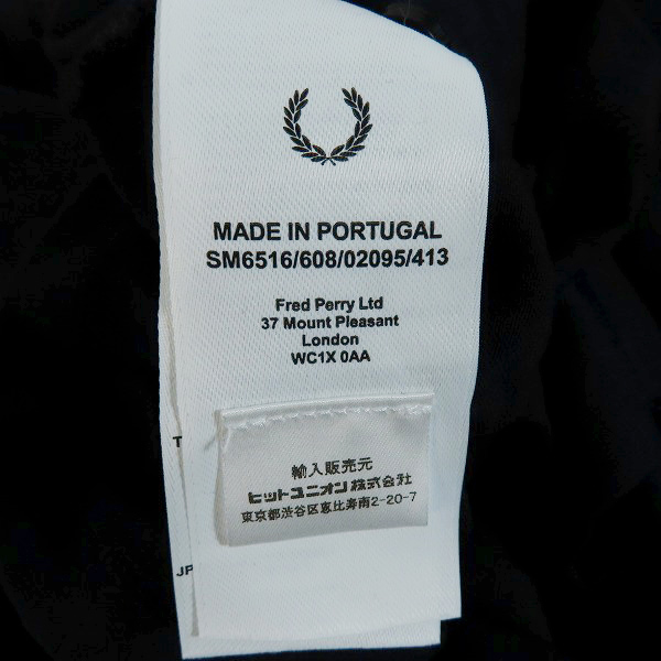 実際に弊社で買取させて頂いたFRED PERRY×RAF SIMONS/フレッドペリー×ラフシモンズ Printed Jersey Shirt 長袖シャツ/Sの画像 4枚目