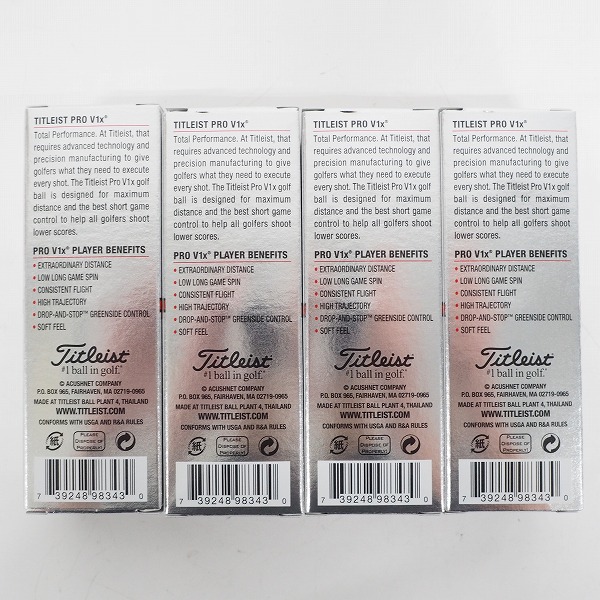 実際に弊社で買取させて頂いた【未使用】Titleist/タイトリスト PRO V1x ゴルフボール ホワイト 1ダース の画像 3枚目