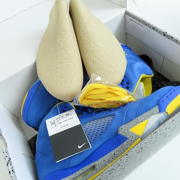 実際に弊社で買取させて頂いた【未使用】NIKE/ナイキAIR JORDAN 5 LANEY JSP/エアジョーダン5 レイニー CD2720-400/29.0の画像 7枚目