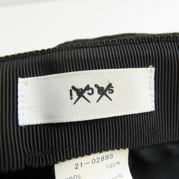 実際に弊社で買取させて頂いたsacai×KAWS/サカイ×カウズ 刺繍 Melton cap/メルトンキャップ 21-0289S/1の画像 3枚目