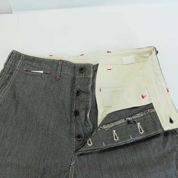 実際に弊社で買取させて頂いたSUGARCANE/シュガーケーン ストライプ ショートパンツ/ハーフパンツ SC50650/34の画像 3枚目