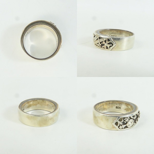 実際に弊社で買取させて頂いた【ギャラ付き】Justin Davis/ジャスティンデイビス HOLY SACRAMENT ホリーサクラメント シルバー リング SRJ202 23.5号の画像 2枚目