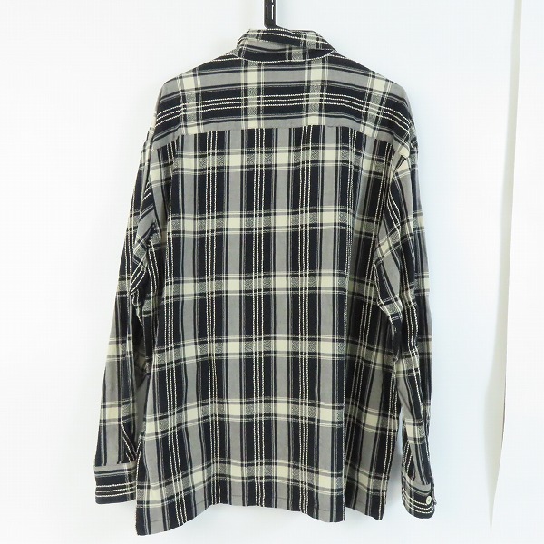 実際に弊社で買取させて頂いたCOOTIE/クーティー Jacquard Check L/S Shirt ジャガードチェックロングスリーブシャツ Mの画像 1枚目