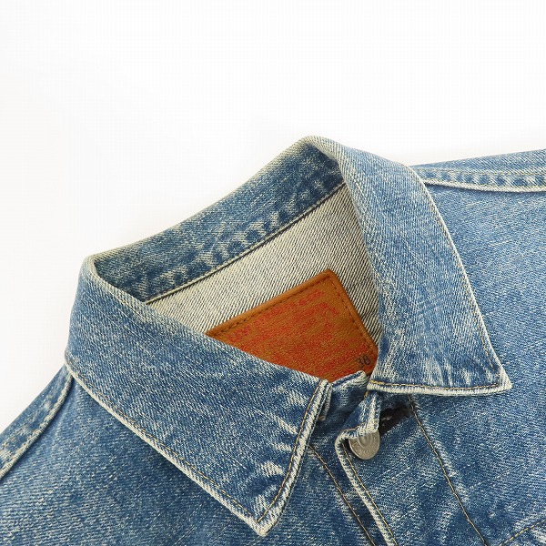 実際に弊社で買取させて頂いたLEVIS/リーバイス 71507XX/J02刻印/ビッグE デニムジャケット/Gジャン/38の画像 7枚目