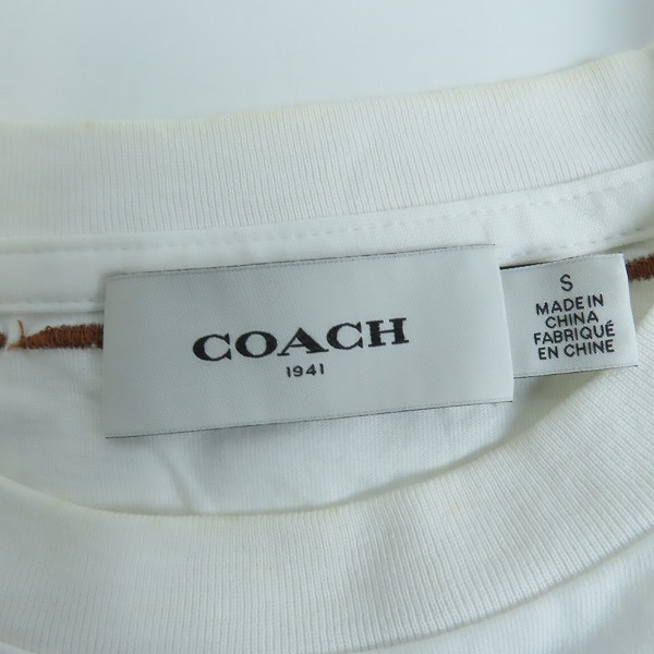 実際に弊社で買取させて頂いたCOACH / コーチ  レキシー アンド キャリッジ 刺繍 Tシャツ/Sの画像 2枚目