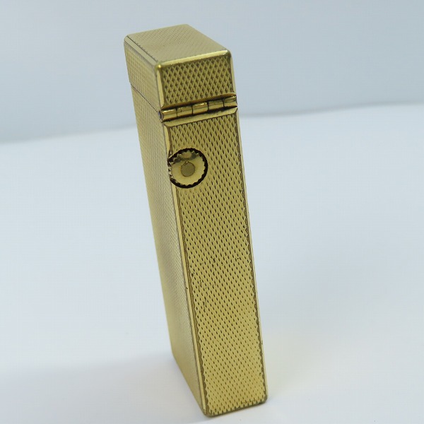 実際に弊社で買取させて頂いたdunhill/ダンヒル サイドローラー ガスライター ゴールドカラーの画像 2枚目