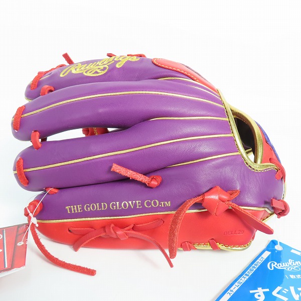 実際に弊社で買取させて頂いた【未使用】RAWLINGS/ローリングス ハイパーテックカラーシンク 軟式 内野手用 グローブ GR3HTCN62の画像 1枚目
