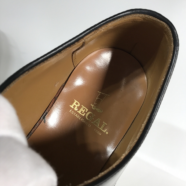 実際に弊社で買取させて頂いたREGAL/リーガル プレーントゥ レザーシューズ/ビジネスシューズ 2504/27の画像 4枚目