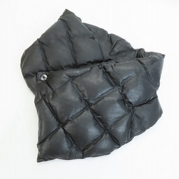 実際に弊社で買取させて頂いたISAMU KATAYAMA BACKLASH/バックラッシュ BRITANIA カンガルーレザー ダウンネックウォーマー
