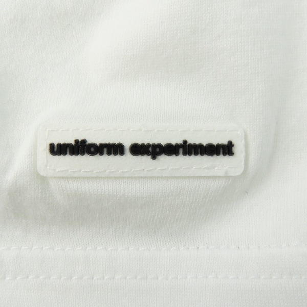 実際に弊社で買取させて頂いた【未使用】uniform experiment/ユニフォームエクスペリメント Tシャツ ホワイト UE-200112/1の画像 5枚目