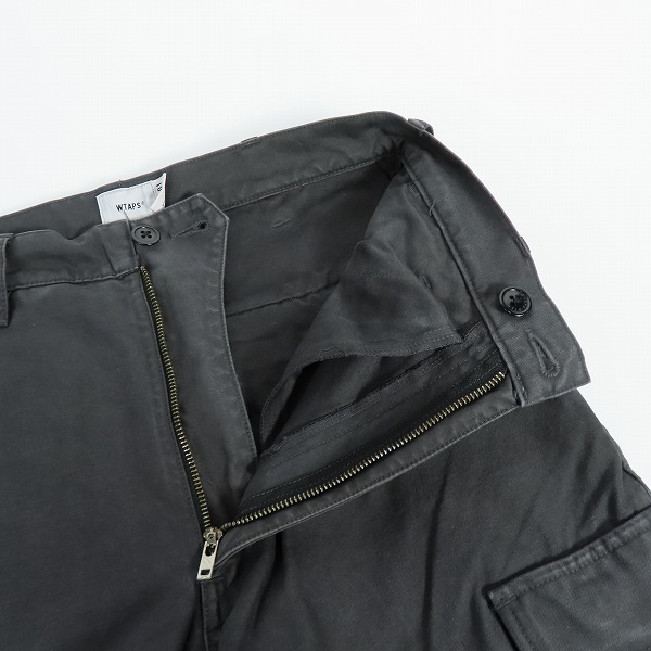 実際に弊社で買取させて頂いた【未使用】WTAPS/ダブルタップス 20SS JUNGLE STOCK 01 TOUSERS/ジャングルストック トラウザーズパンツ 201WVDT-PTM03/Black/1の画像 3枚目