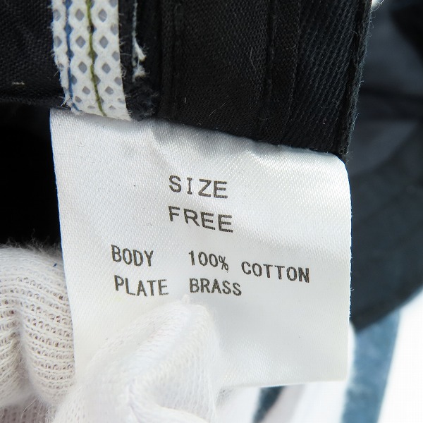 実際に弊社で買取させて頂いたlucien pellat-finet/ルシアンペラフィネ スカルメタル ブリーチ柄 5パネルキャップ/FREEの画像 7枚目