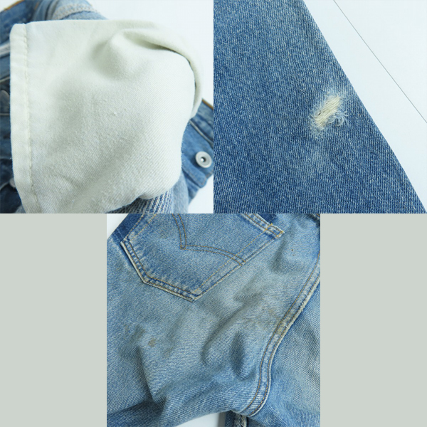 実際に弊社で買取させて頂いたAG by EXPERIMENT/エージーバイエクスペリメント サイドジップ デニムパンツ/1の画像 6枚目