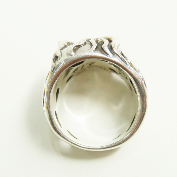 実際に弊社で買取させて頂いた【ギャラ付】TRAVIS WALKER/トラヴィスワーカー フレイミング オリジナル スカル リング/18-20.5号の画像 5枚目