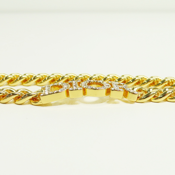 実際に弊社で買取させて頂いたDior/ディオール ラインストーン ロゴ チェーン ネックレス チョーカーの画像 3枚目